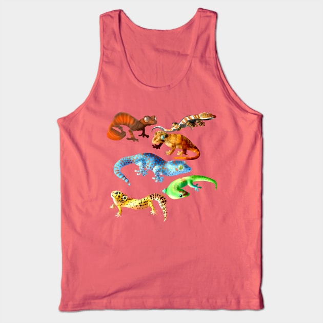 Gecko Galore Tank Top by Blacklightco